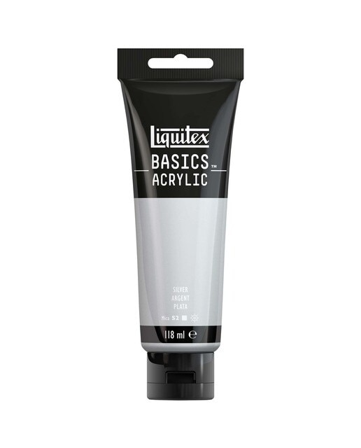 Liquitex Acrílico Basics Prata 118ml 1