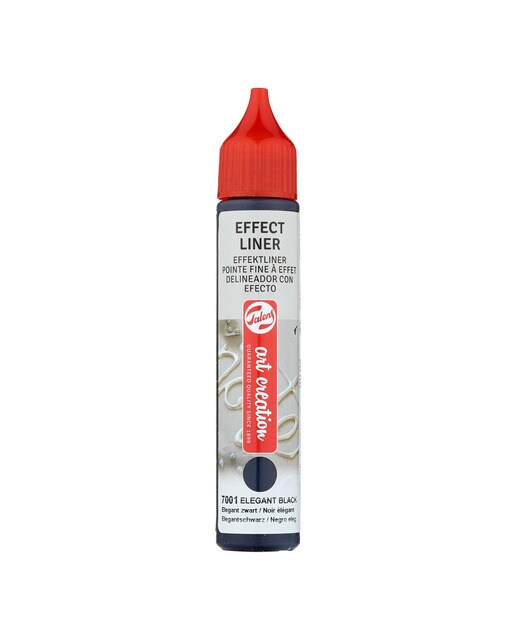 Tubo de Tinta Delineadora com Efeito de 28 ml - Preto Preto-1