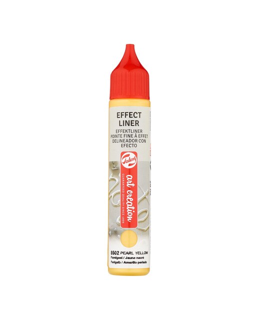 Tubo de Pintura Delineador com Efeito de 28 ml Art Creation Amarelo Perlado Amarelo-1