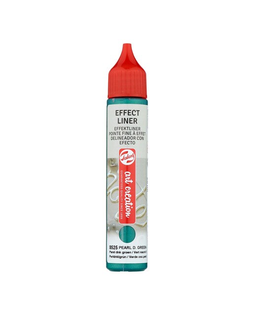 Tubo de Pintura Delineador com Efeito de 28 ml Art Creation Verde Escuro Perlado Verde-escuro-1