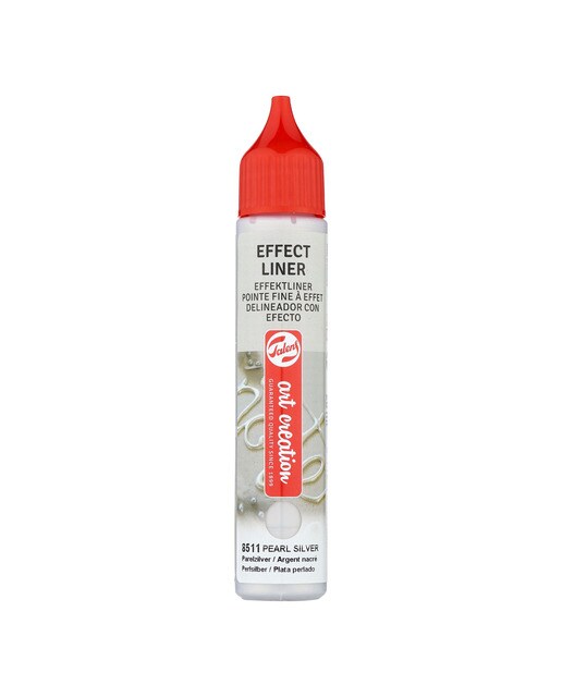 Tubo de Tinta Delineador com Efeito de 28 ml - Rosa Pérola Prata-1