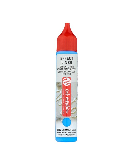 Tubo de Tinta Delineador com Efeito 28 ml - Azul Cintilante Azul-1