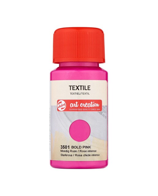 Frasco de Tinta Têxtil de 50 ml - Rosa Chiclete Intenso Rosa-1