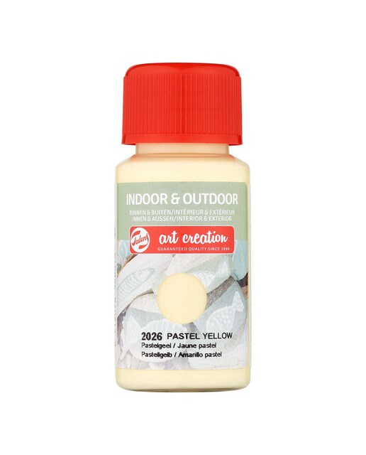 Frasco de Tinta para Interior e Exterior de 50 ml - Amarelo Pastel Amarelo-1