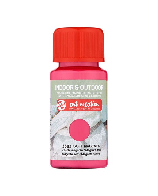 Imagem 0 de Frasco de Pintura para Interior e Exterior de 50 ml Art Creation Magenta Suave