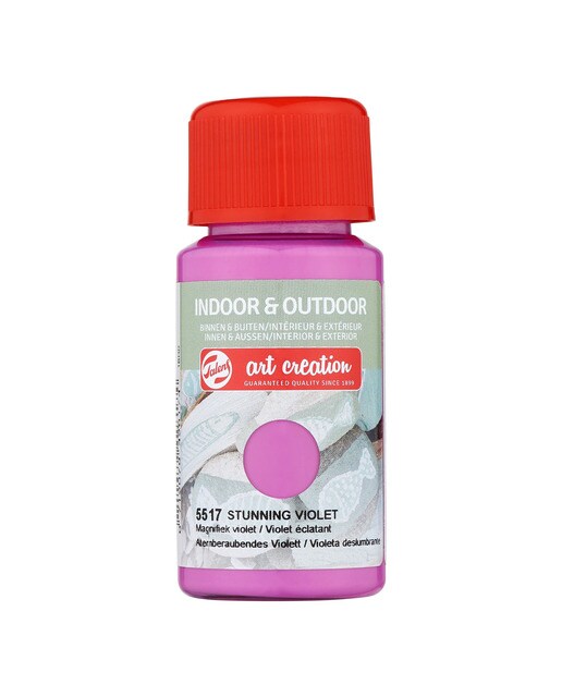Imagem 0 de Frasco de Pintura para Interior e Exterior de 50 ml Art Creation Violeta Deslumbrante