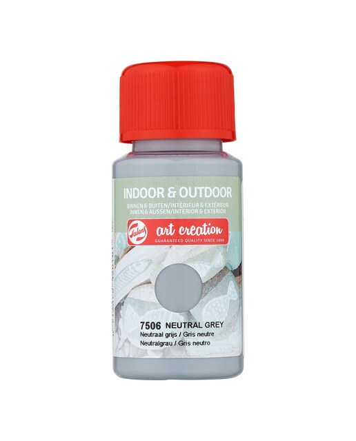 Frasco de Tinta para Interior e Exterior de 50 ml - Cinzento Neutro Cinzento-1