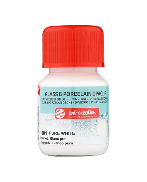 Frasco de Tinta Opaca para Vidro e Porcelana de 30 ml - Branco Puro Branco puro-1