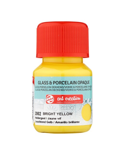 Frasco de Tinta Opaca para Vidro e Porcelana de 30 ml - Amarelo-Brilhante Amarelo-1