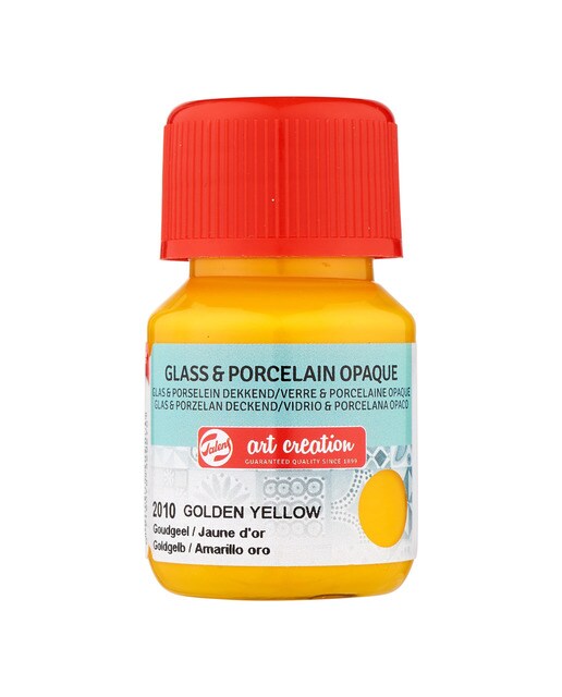 Frasco de Tinta Opaca para Vidro e Porcelana de 30 ml - Amarelo-Dourado Amarelo-1