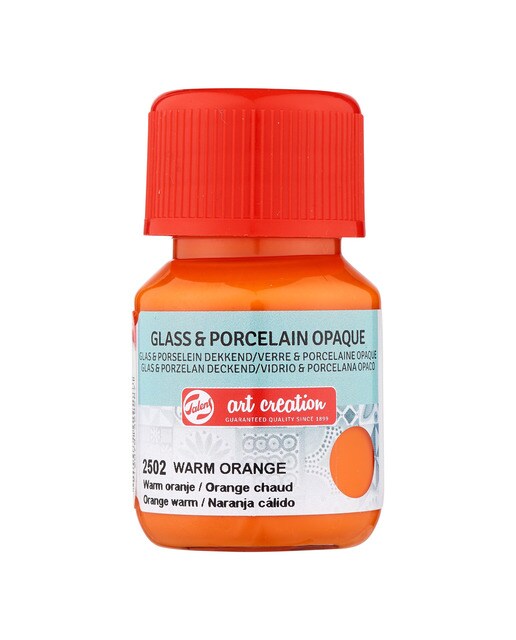 Frasco de Tinta Opaca para Vidro e Porcelana de 30 ml - Laranja Quente Laranja-1