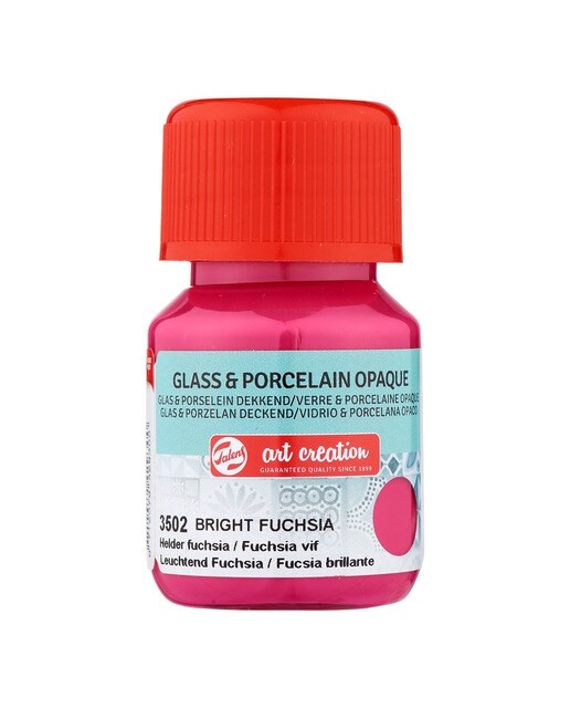 Frasco de Tinta Opaca para Vidro e Porcelana de 30 ml - Fúcsia-Brilhante Fúcsia-1