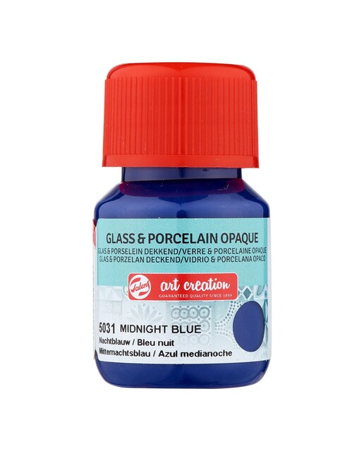 Frasco de Tinta Opaca para Vidro e Porcelana de 30 ml - Azul Meia-Noite Azul-noite-1