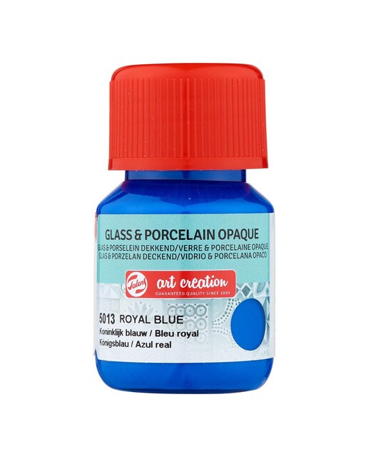 Frasco de Tinta Opaca para Vidro e Porcelana de 30 ml - Azul Real Azul Real-1