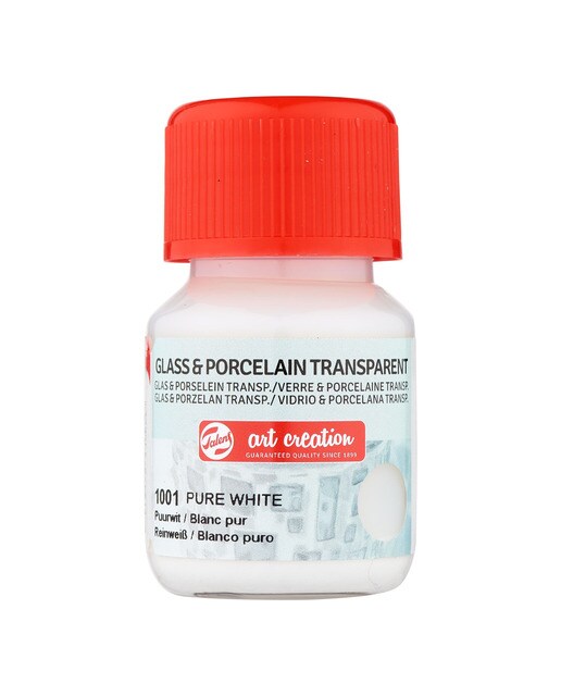 Bote de Pintura Transparente para Vidrio y Porcelana de 30 ml Art Creation Blanco Puro Blanco puro-1