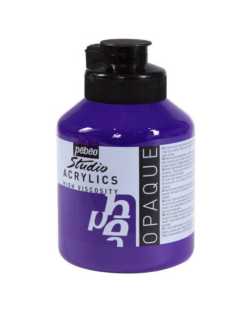 Frasco Acrílico Fino 500 ml - Violeta Cobalto Escuro Imitação Violeta-1