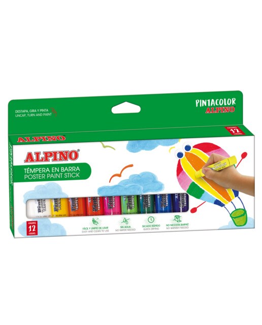 Estojo de 12 Têmperas em Barra Pintacolor - Multicolor 1