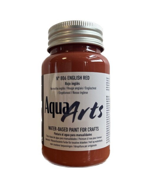 Frasco de Tinta para Trabalhos Manuais de 100 ml - Vermelho-Inglês Vermelho inglês-1