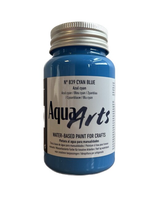Frasco de Tinta para Trabalhos Manuais de 100 ml - Azul-Cíano Azul Ciano-1