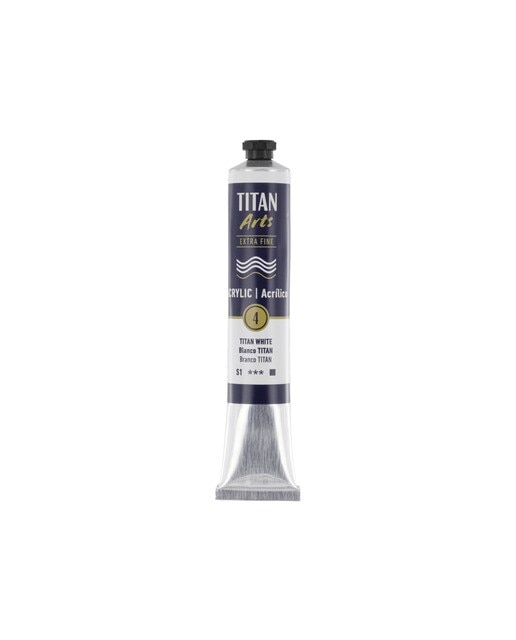 Tubo de Tinta Acrílica Extra Fine 60 ml - Branco Titan Branco Titán-1