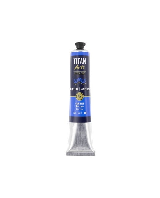 Tubo de Tinta Acrílica Extra Fine 60 ml - Azul-Ciano Azul Ciano-1