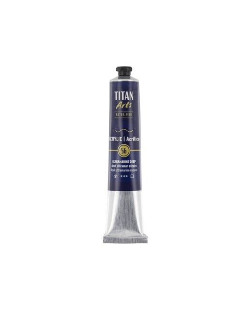 Tubo de Tinta Acrílica Extra Fine Arts 60 ml - Azul Ultramarino-Escuro Azul Ultramar Escuro-1