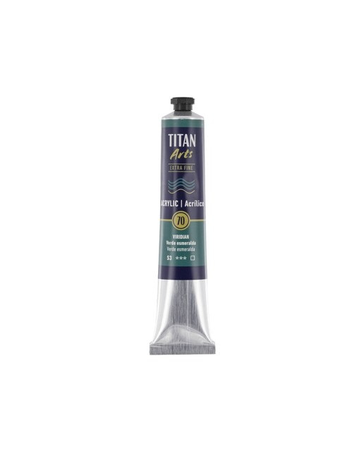 Tubo de Tinta Acrílica Extra Fine 60 ml - Verde Esmeralda Verde-esmeralda-1