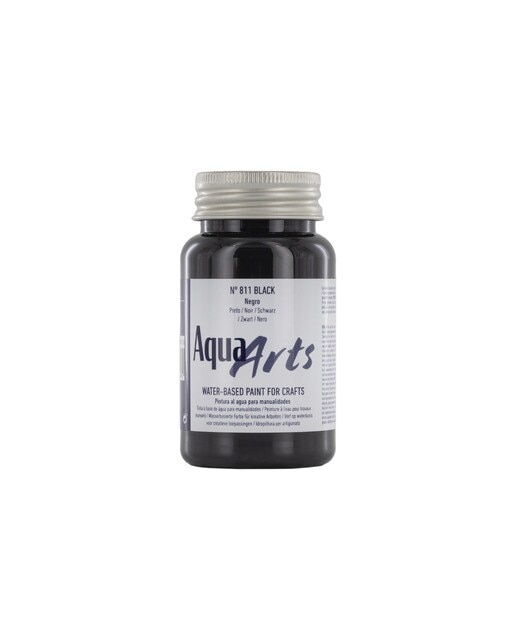 Frasco de Tinta para Trabalhos Manuais 100 ml - Preto Preto-1