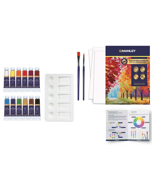 Conjunto 16 Tinta Acrílica Multicolor-2