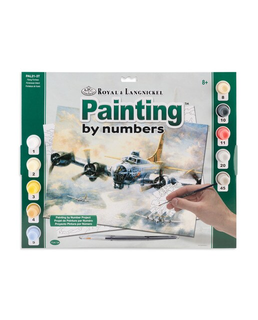 Imagem 0 de Pintura por números para adultos Impressão por números Royal & Langnickel Flying Fortress