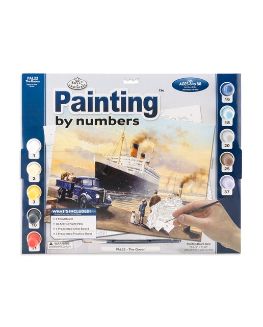Imagem 0 de Folha pintar por números adulto La Reina sale Royal & Langnickel