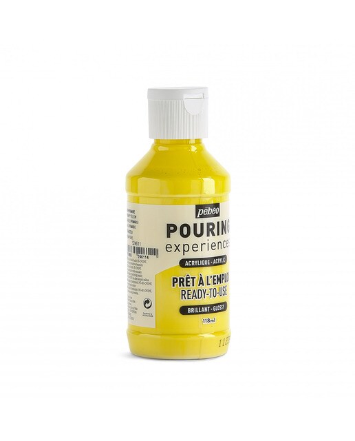 Pouring fluido 118 ml Pebeo amarelo 4