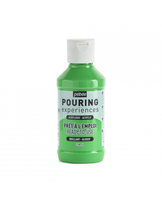 Pouring fluido 118 ml Pebeo verde luz 1