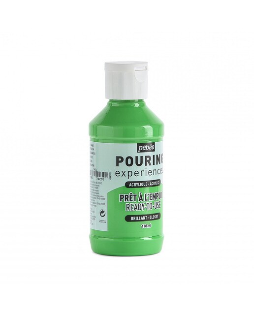 Pouring fluido 118 ml Pebeo verde luz 4