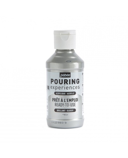 Fluido de enchimento 118 ml Pebeo prata metalizada 1