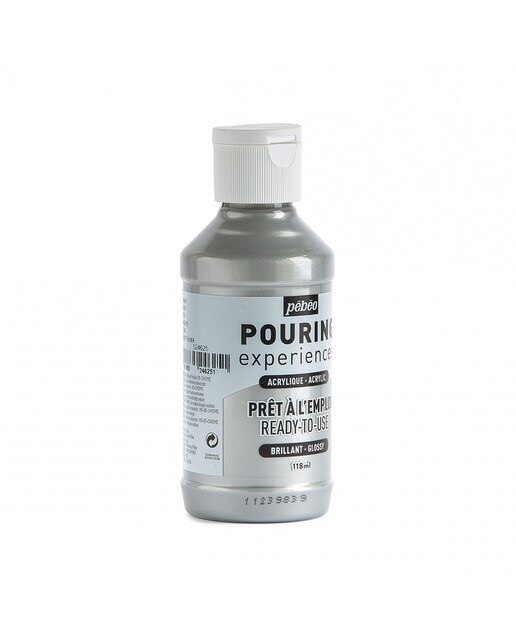 Fluido de enchimento 118 ml Pebeo prata metalizada 4