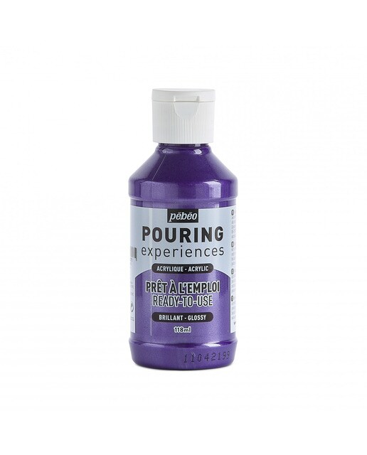 Pouring fluido 118 ml Pebeo violeta metalizado 1