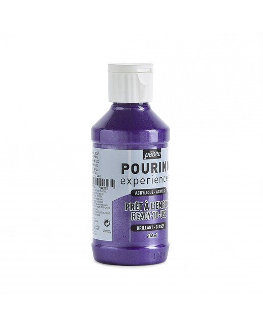 Pouring fluido 118 ml Pebeo violeta metalizado 4