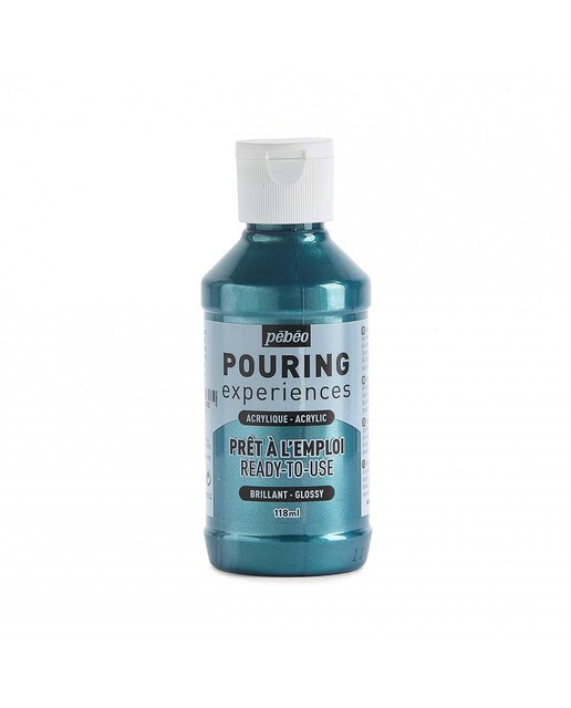 Tinta Acrílica Azul Metálico Pebeo 118 ml 1
