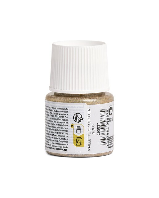 Tinta para couro 45ml Pebeo glitter gold 3