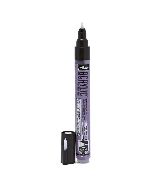 Marcador acrilico 0,7mm Pebeo violeta claro Violeta-Claro-2
