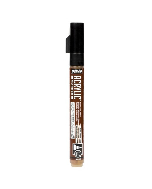 Marcador acrílico 0,7 mm Pebeo sienna tostada Siena torrado-1
