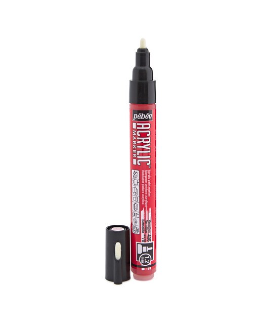 Marcador acrilico 1,2mm Pebeo vermelhão Vermelhão-2