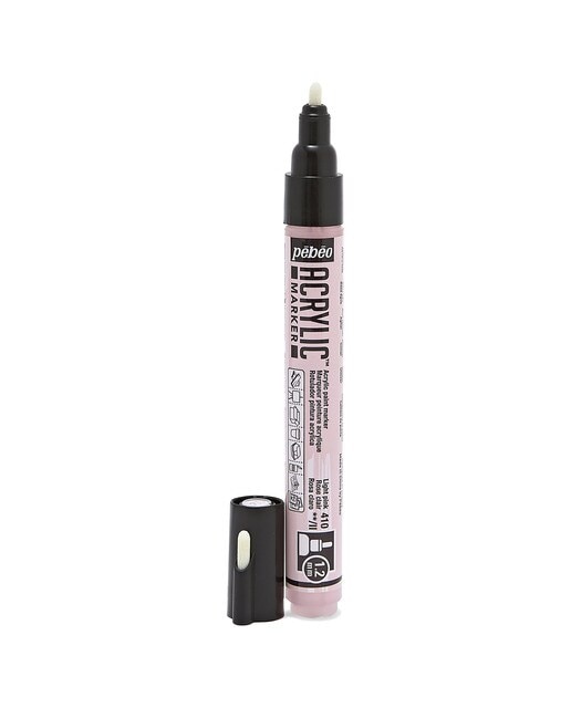 Marcador acrilico 1,2mm Pebeo rosa claro Rosa-claro-2