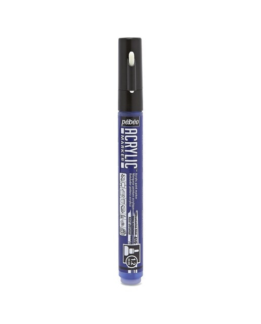Imagem 0 de Marcador acrilico 1,2mm Pebeo azul ultramarino