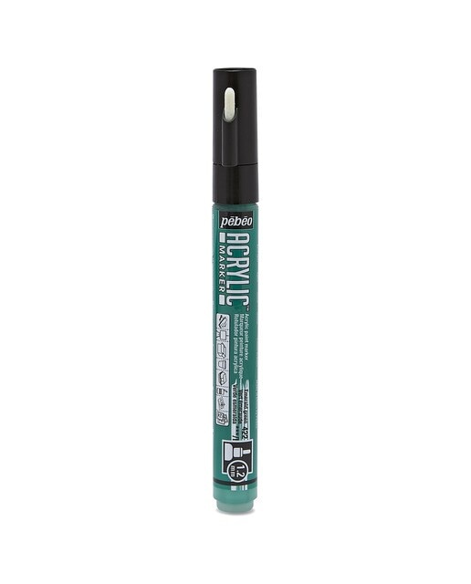 Marcador acrilico 1,2mm Pebeo verde esmeralda Verde-esmeralda-1