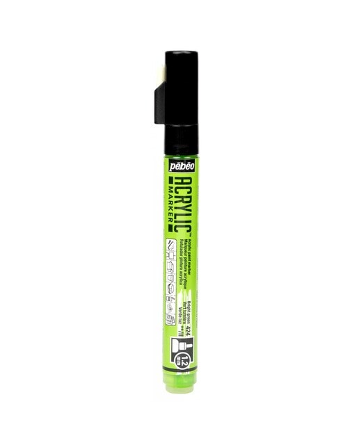 Marcador acrílico 1,2 mm Pebeo verde água Verde-claro-1