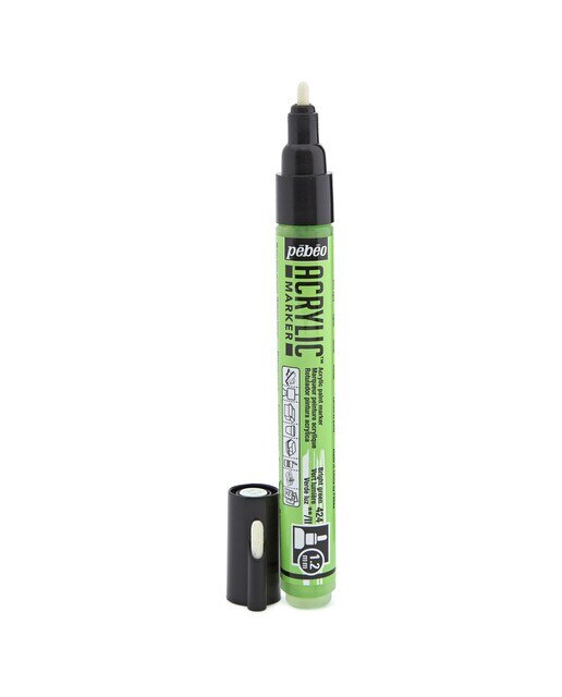 Marcador acrílico 1,2 mm Pebeo verde água Verde-claro-2