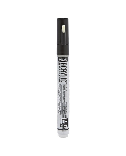 Marcador acrilico 1,2mm Pebeo branco nepal Branco/Nepal-1