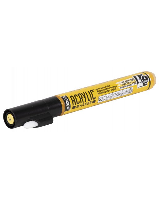 Marcador acrílico 4 mm Pebeo amarelo escuro Amarelo-Escuro-3